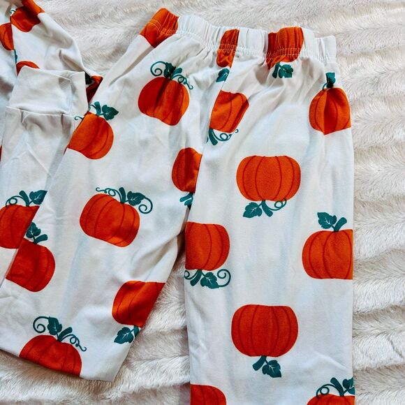 TAHARI girl 3 piece pumpkin pajama set size 5/5 - Picture 9 of 10